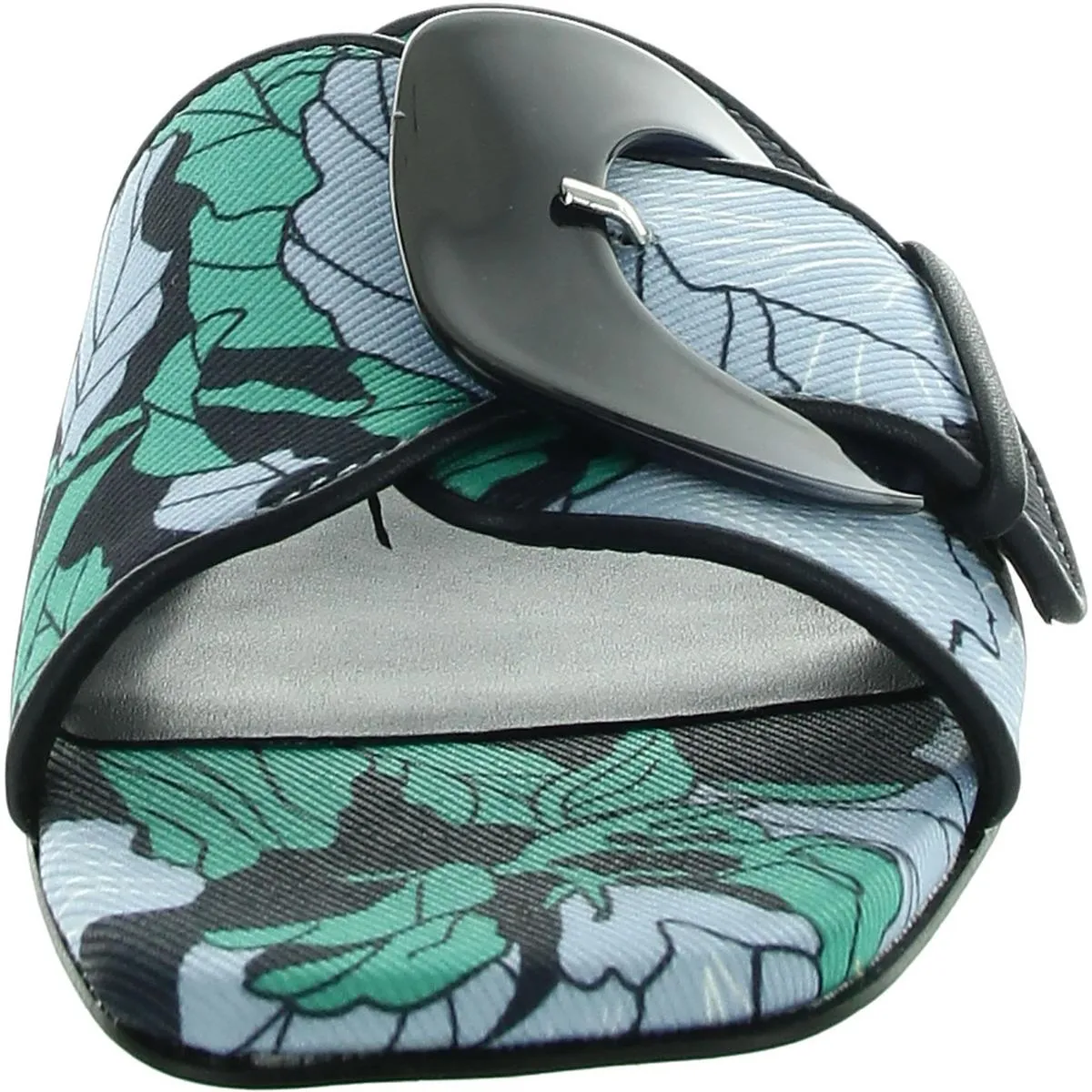Naomi 2 Womens Floral Print Woven Slide Sandals