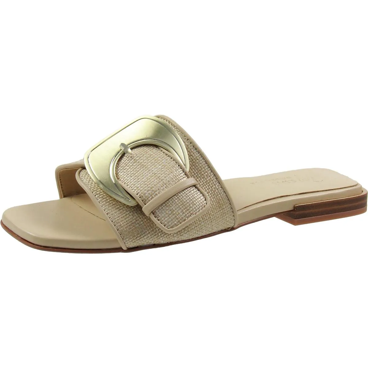 Naomi 2 Womens Floral Print Woven Slide Sandals