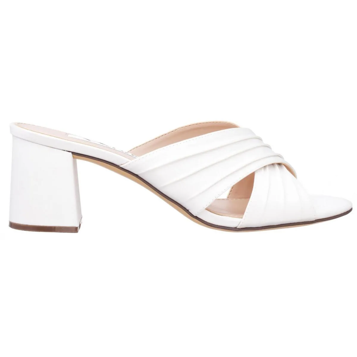Nayely Womens Satin Criss-Cross Heels
