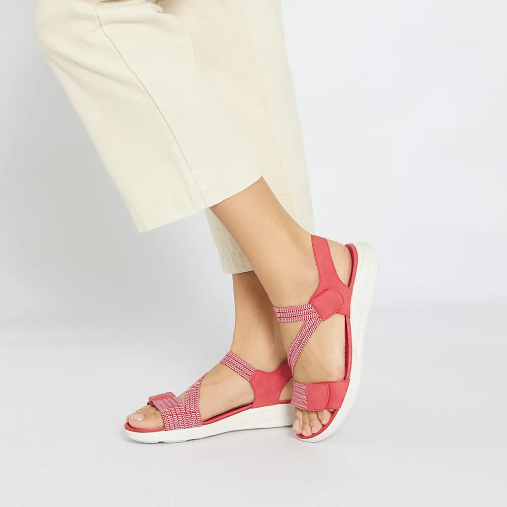 Neon Sandal in Red