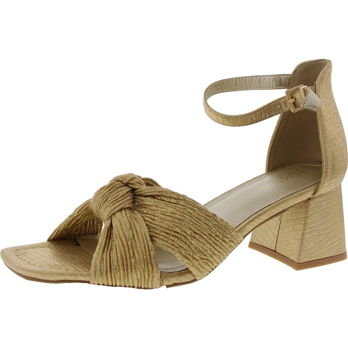 NESSA Womens Open Toe Square Toe Ankle Strap