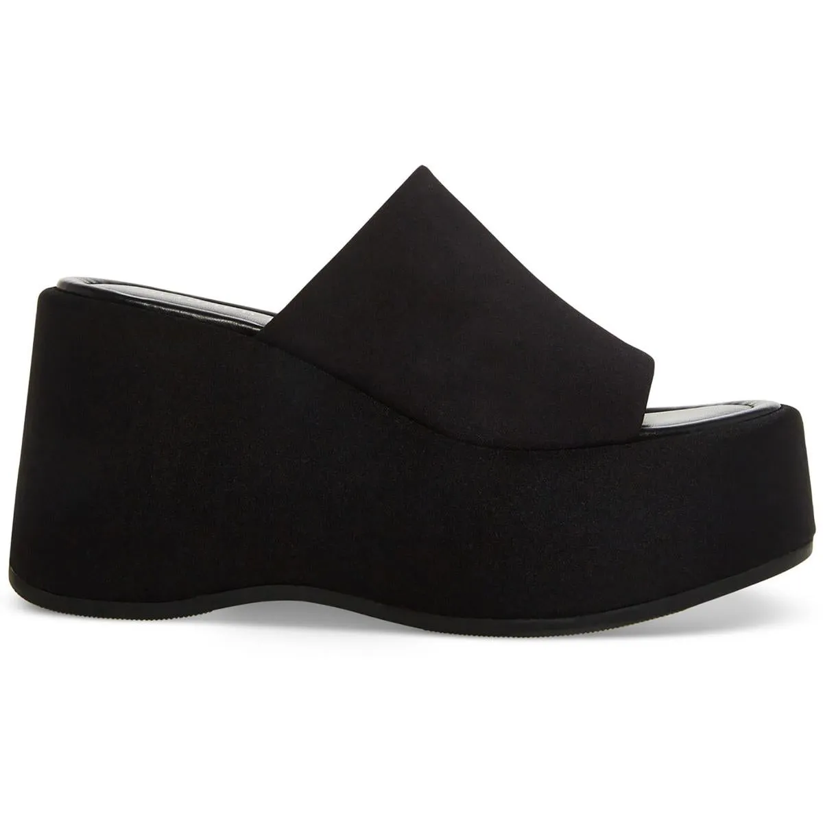Nicco Womens Faux Leather Slip On Platform Sandals
