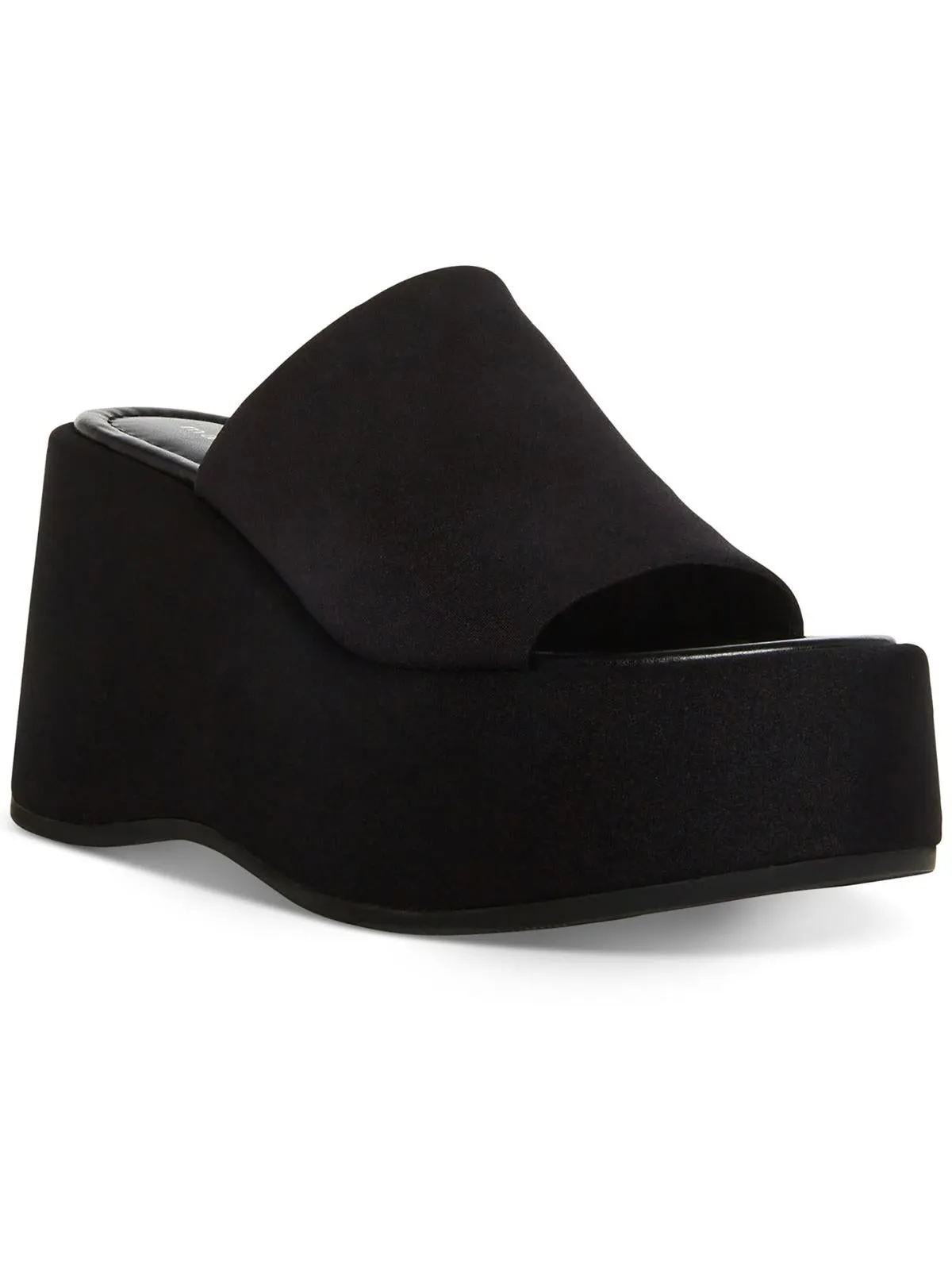 Nicco Womens Faux Leather Slip On Platform Sandals