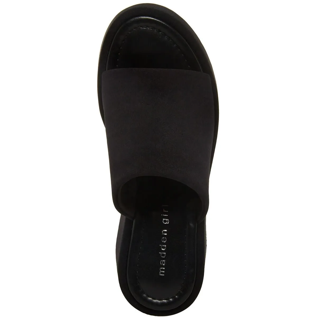 Nicco Womens Faux Leather Slip On Platform Sandals