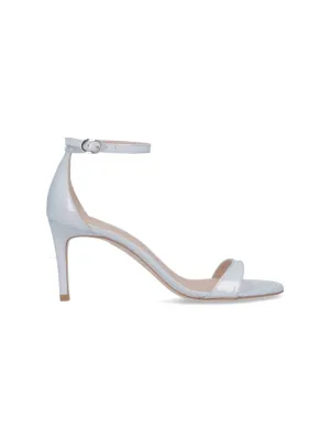 Nudist Ii 75" Slingback Sandals  Silver