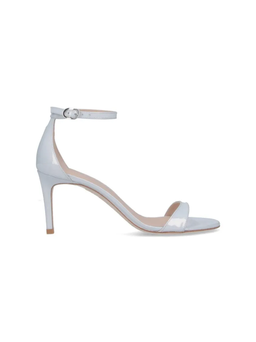 Nudist Ii 75" Slingback Sandals  Silver