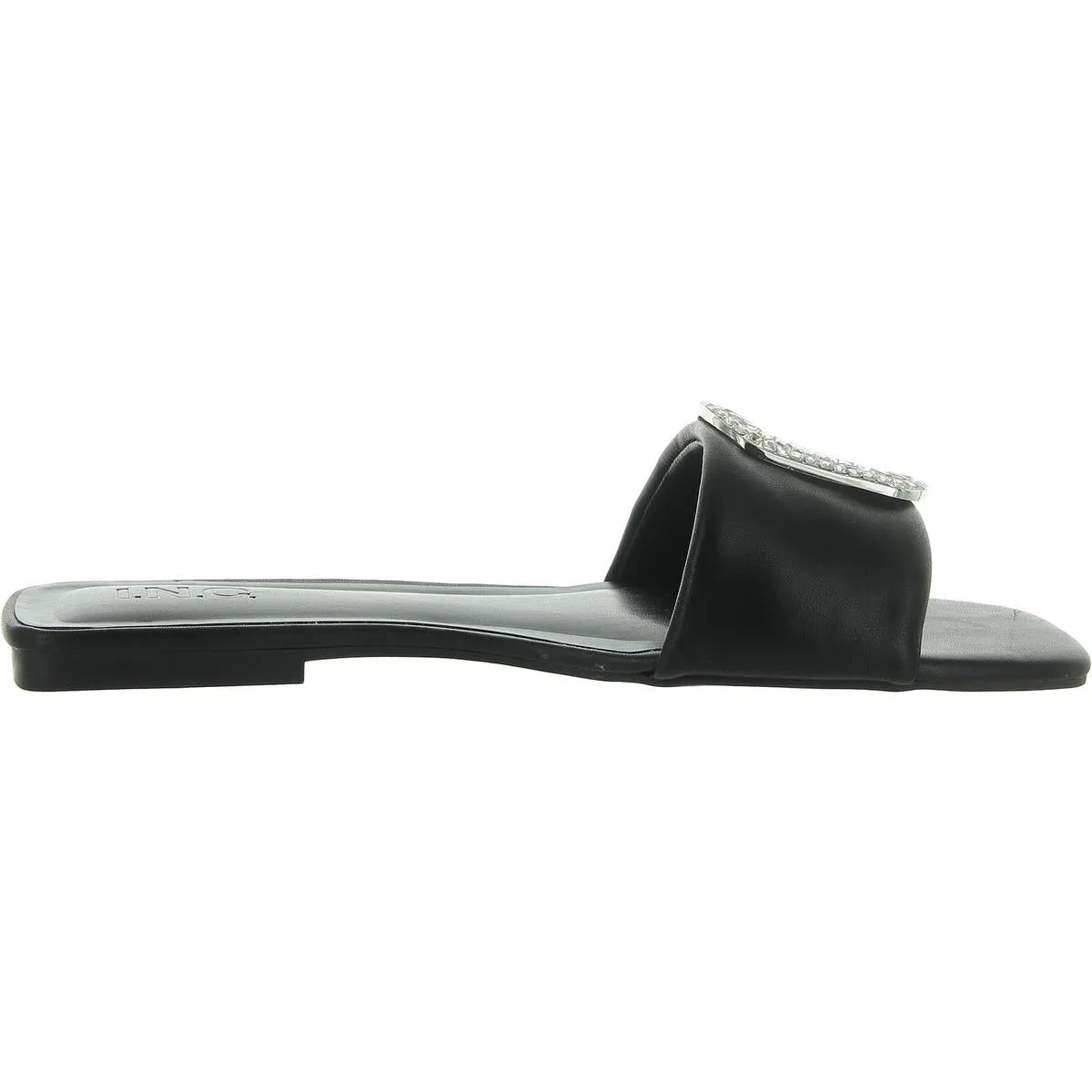 Paden Womens Faux Leather Slide Sandals