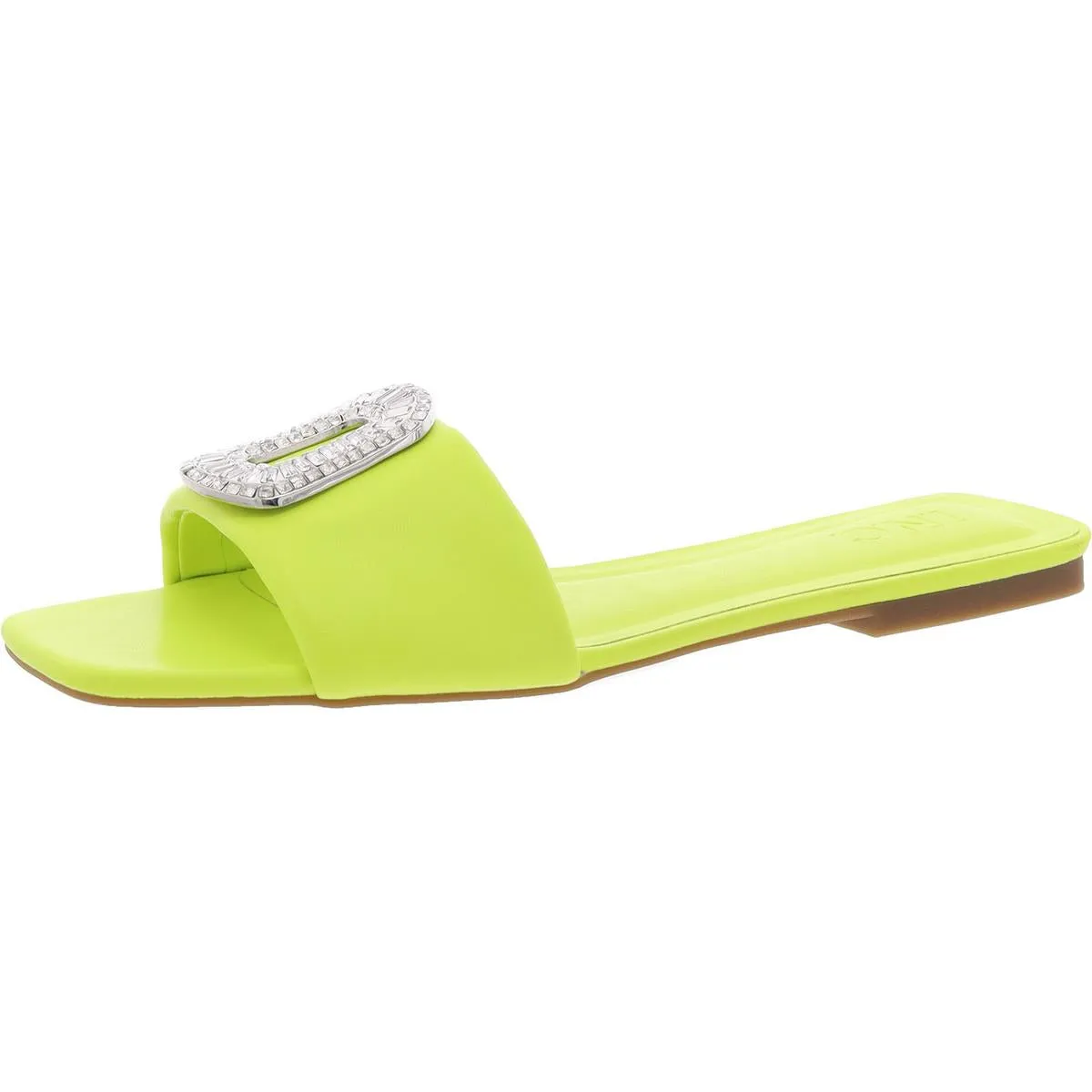Paden Womens Faux Leather Slide Sandals