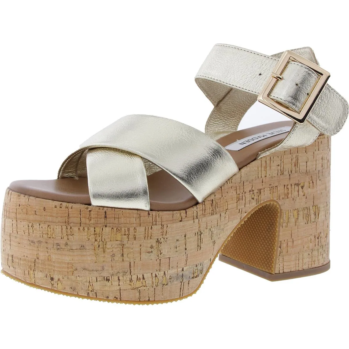 Palmer Womens Adjustable Leather Platform Sandals