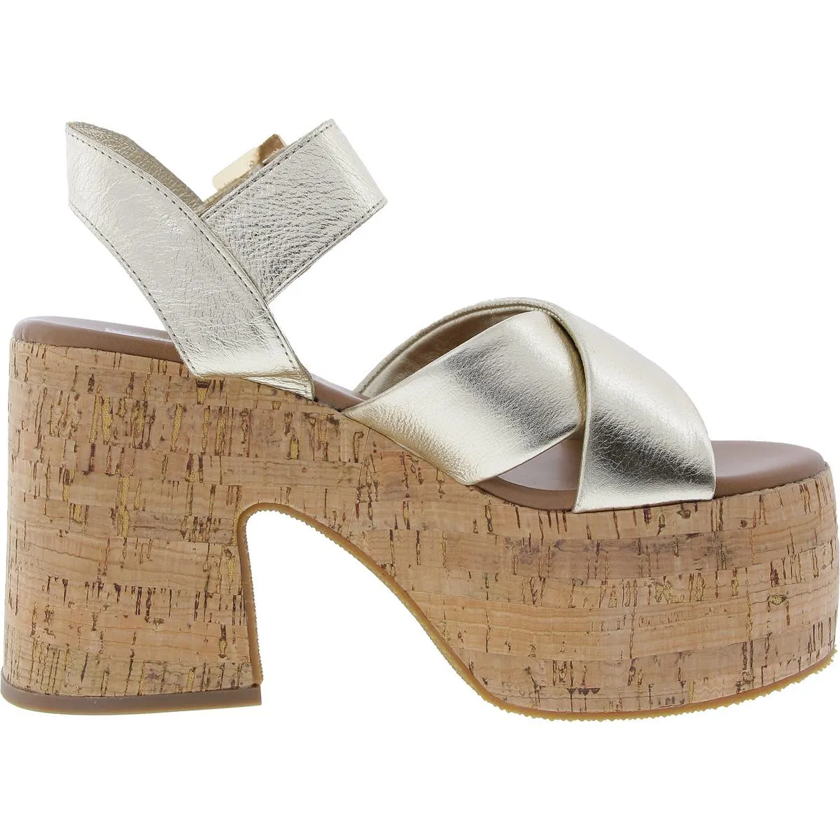 Palmer Womens Adjustable Leather Platform Sandals