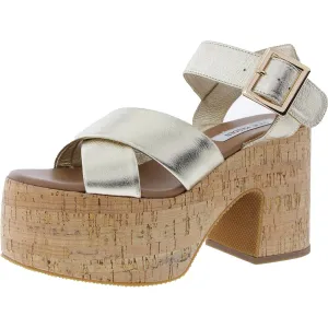 Palmer Womens Adjustable Leather Platform Sandals