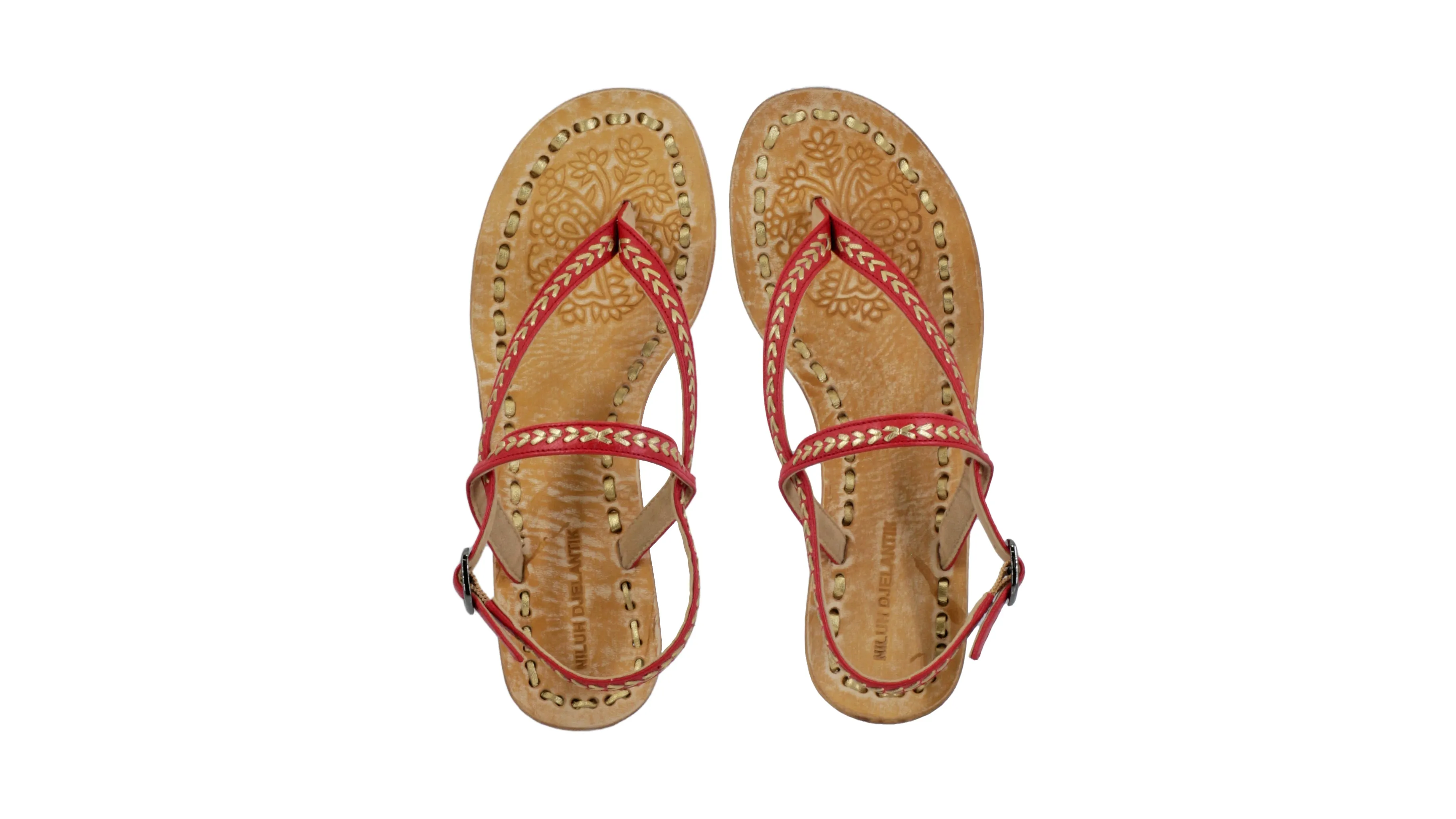 Papua 35mm Wedges - Red & Gold