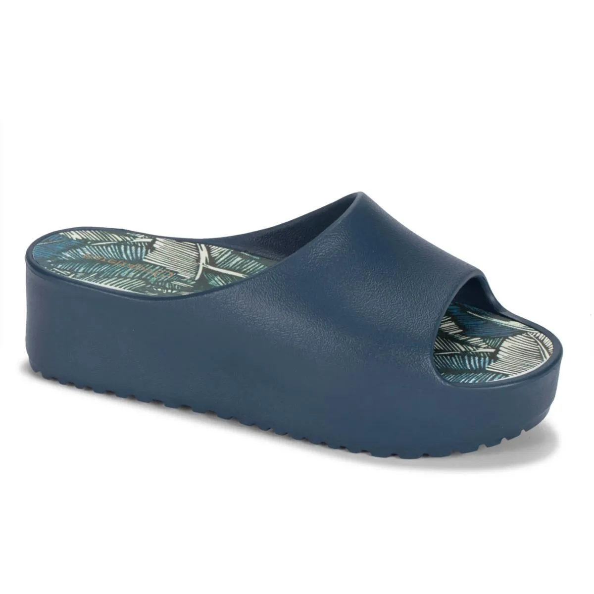 Parvati Womens Round toe Platform Slide Sandals