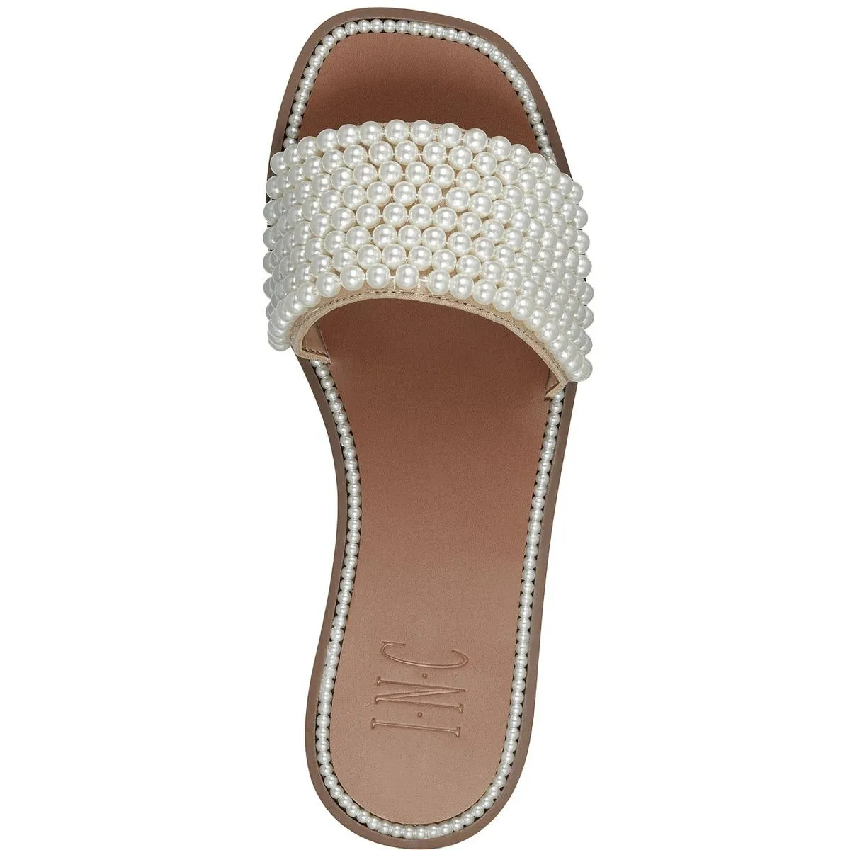 Pelle Womens Slip-On Flat Slide Sandals