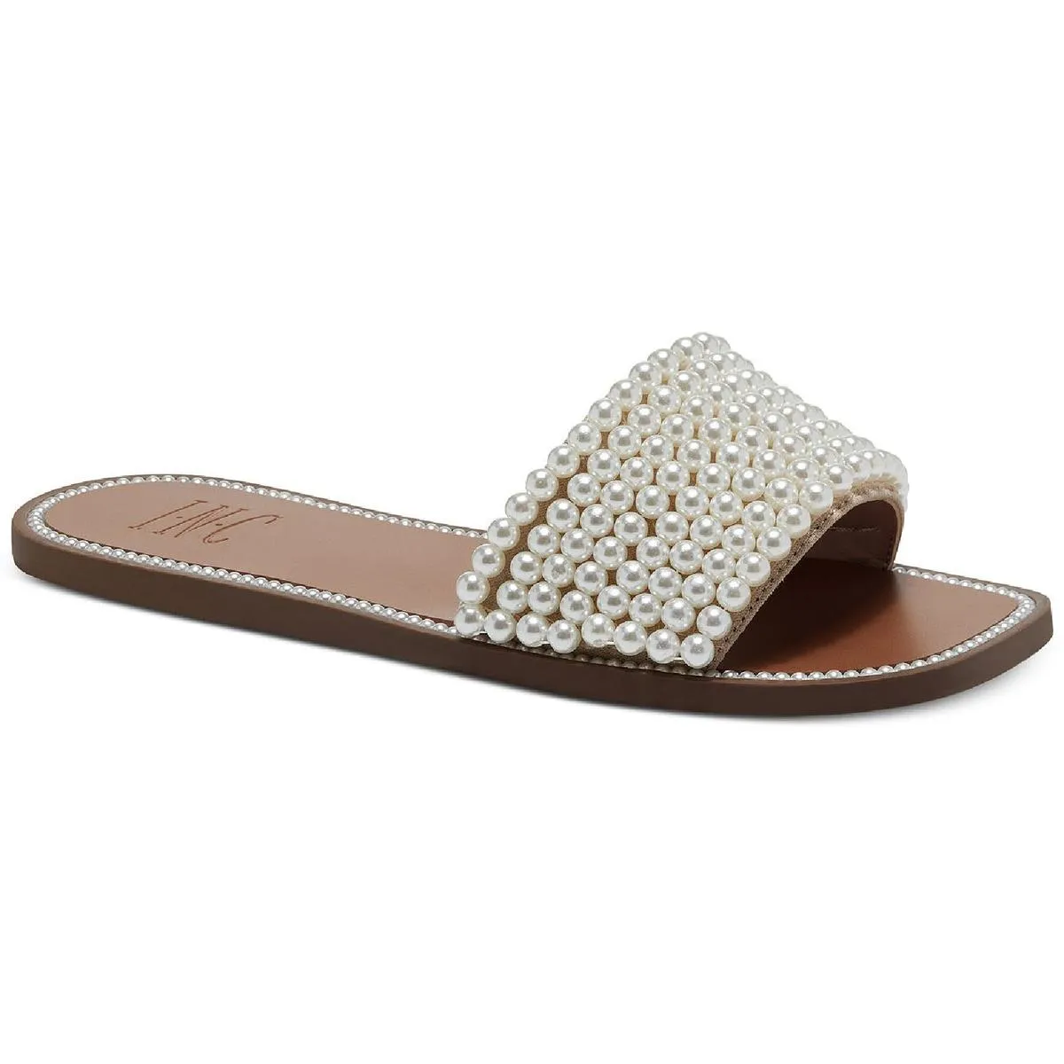 Pelle Womens Slip-On Flat Slide Sandals