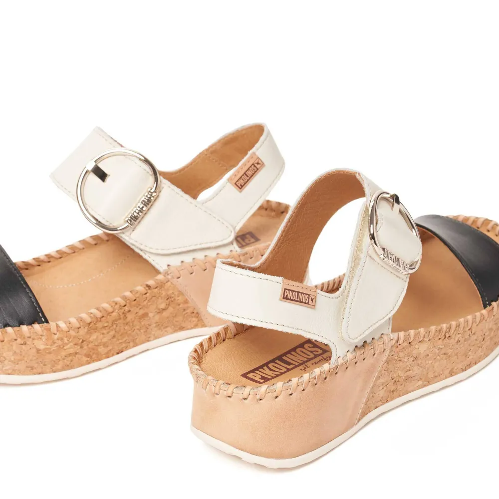 Pikolinos Marina Black Leather Sandal (Women's)