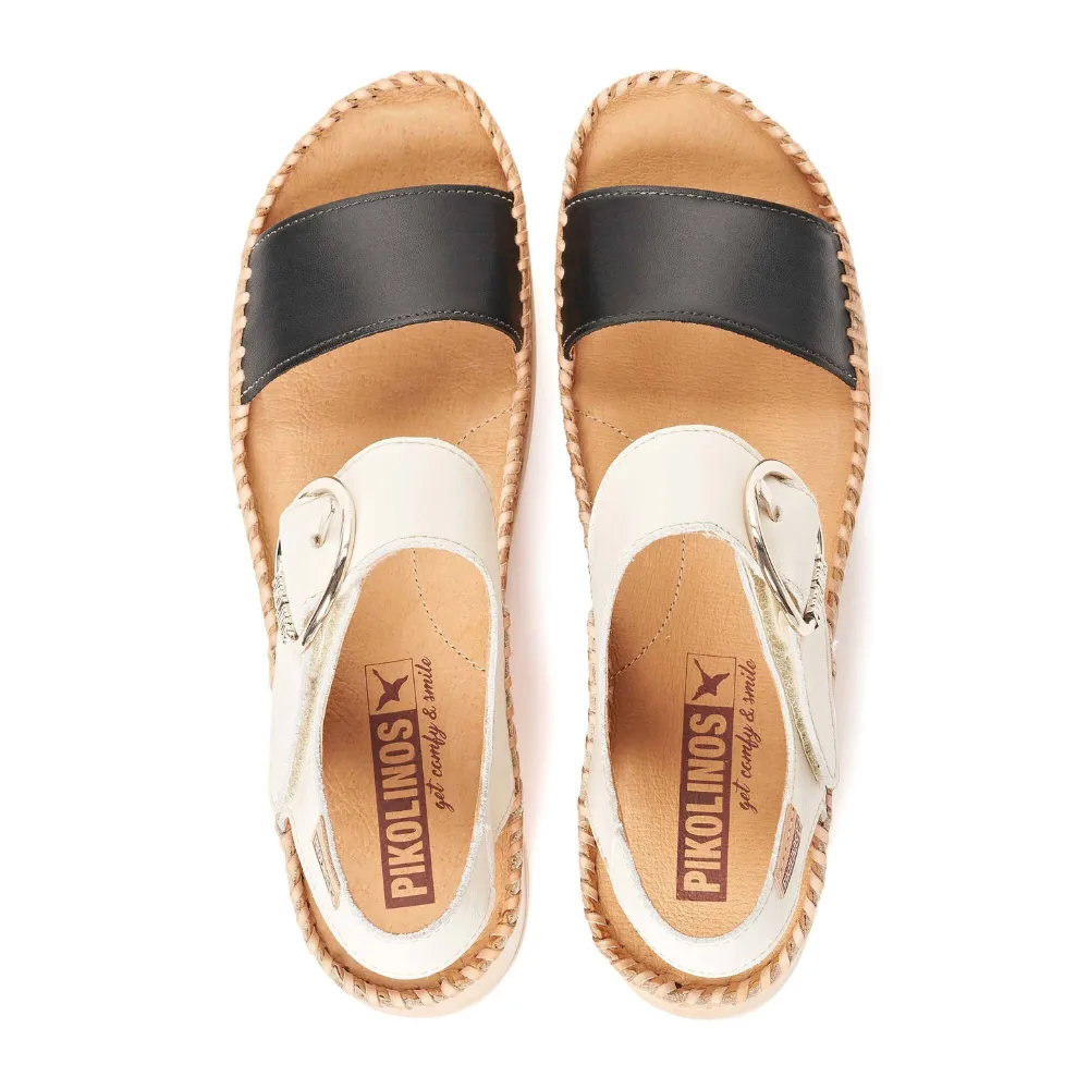 Pikolinos Marina Black Leather Sandal (Women's)