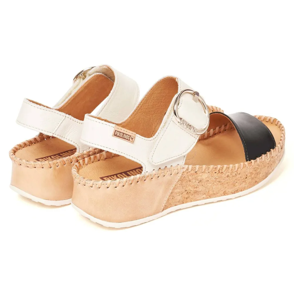 Pikolinos Marina Black Leather Sandal (Women's)