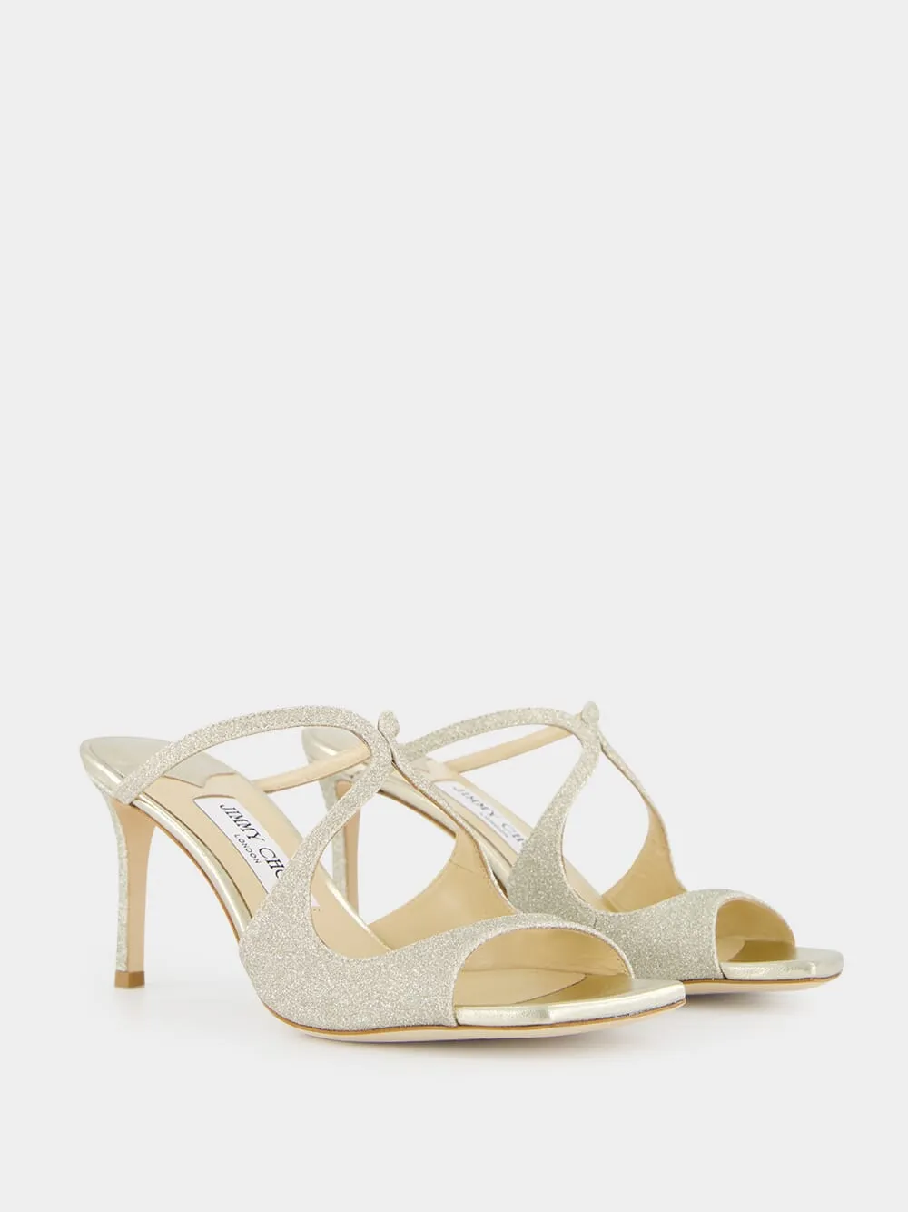 Platinum Ice Anise Glitter Sandals