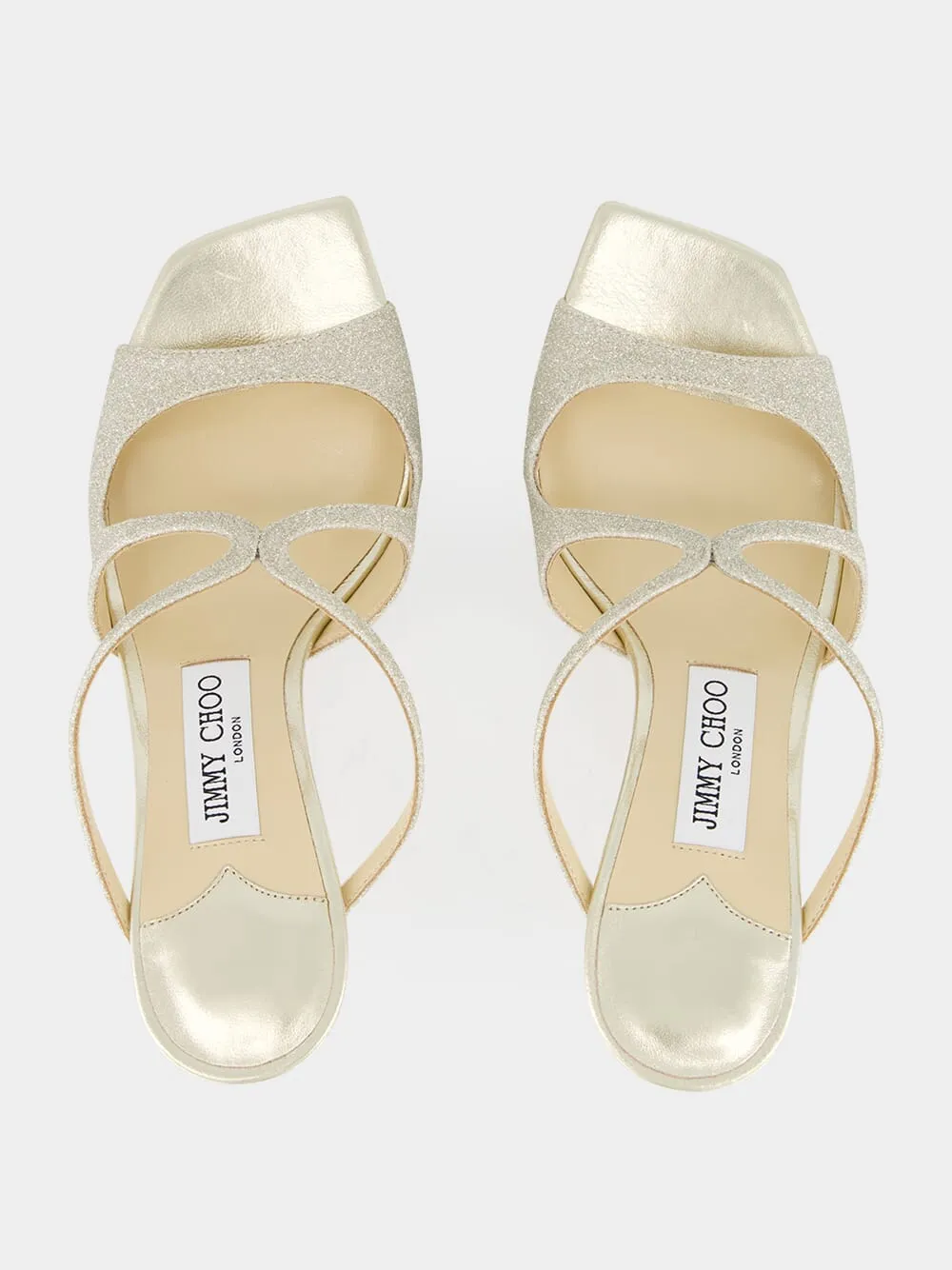 Platinum Ice Anise Glitter Sandals