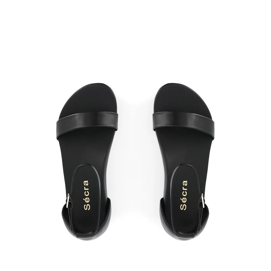 POPPY - BLACK BLACK LEATHER