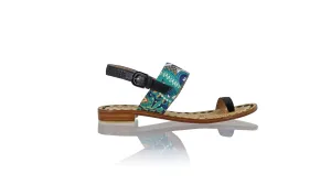Prana 20mm Flat - Black & Tosca PaisleyRibbon