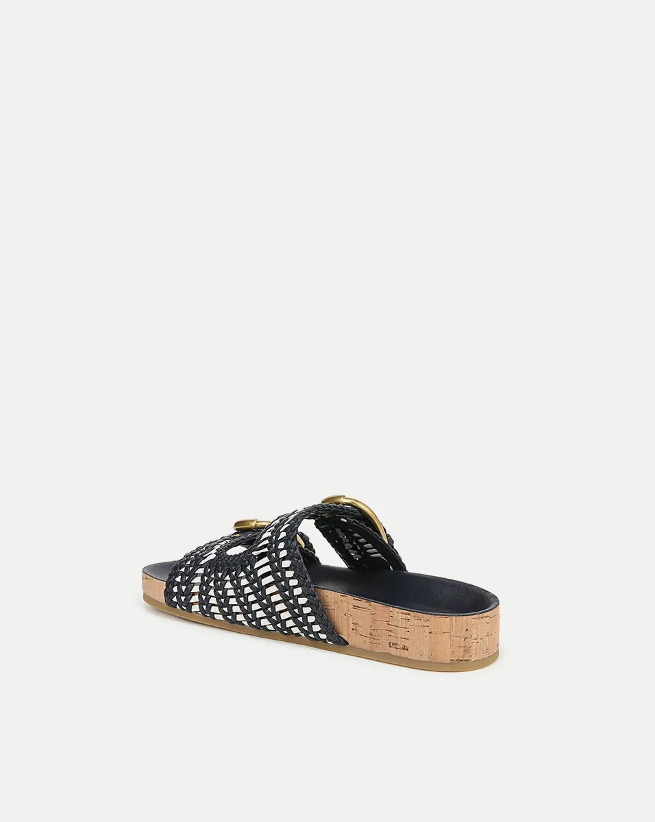 Prue Woven-Leather Sandal