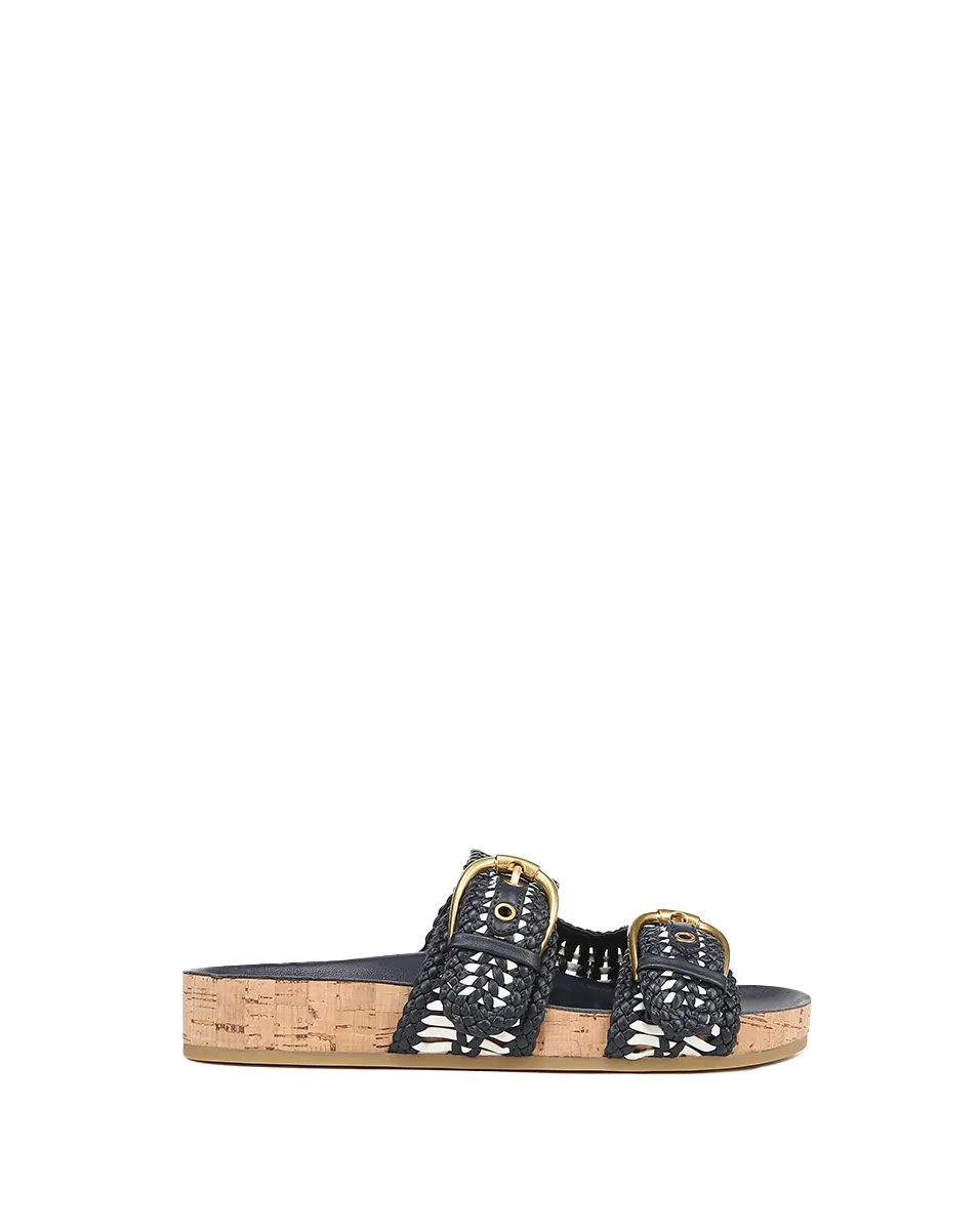 Prue Woven-Leather Sandal