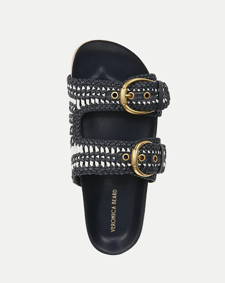 Prue Woven-Leather Sandal