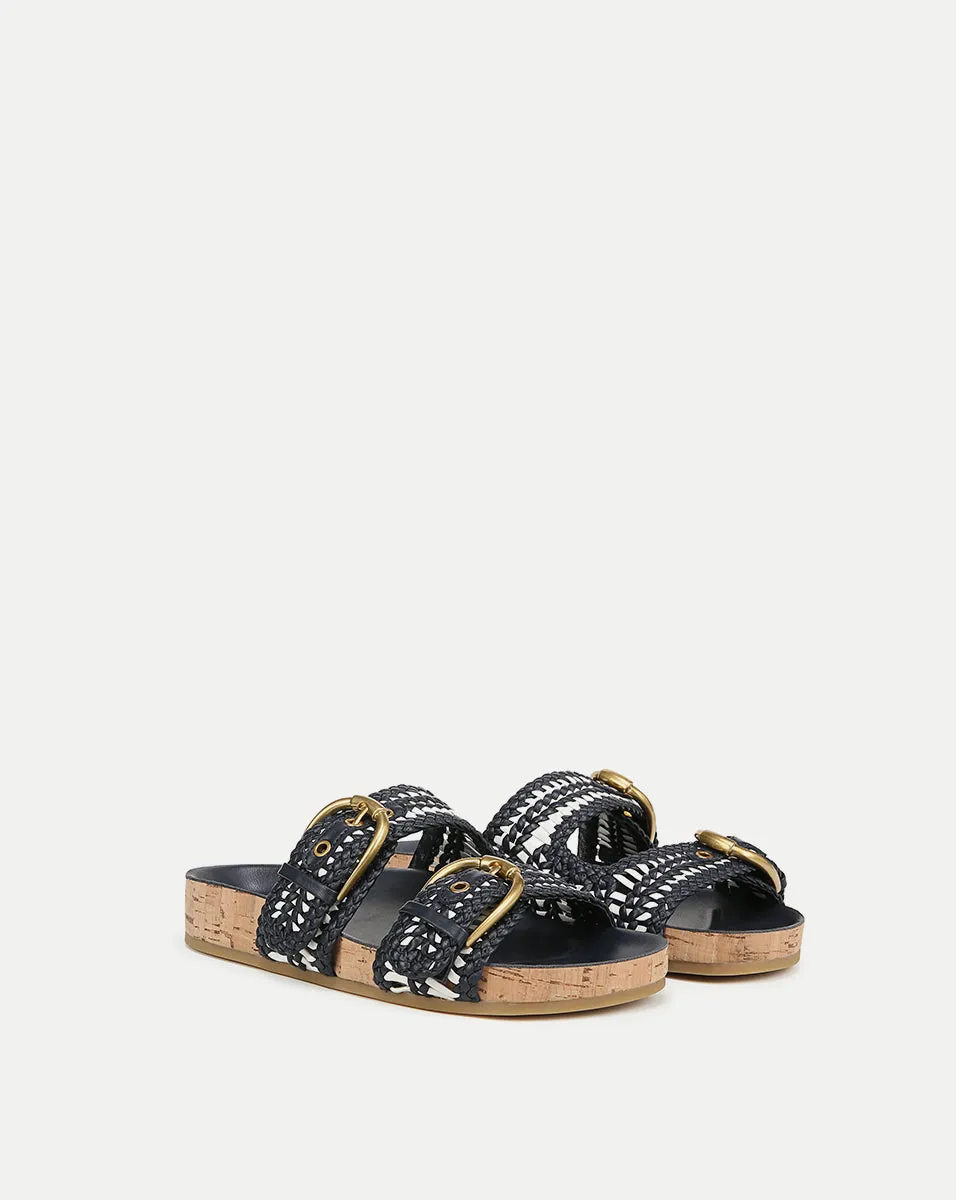 Prue Woven-Leather Sandal