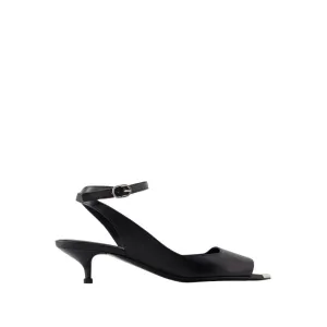 Punk Sandals - Leather - Black/Silver