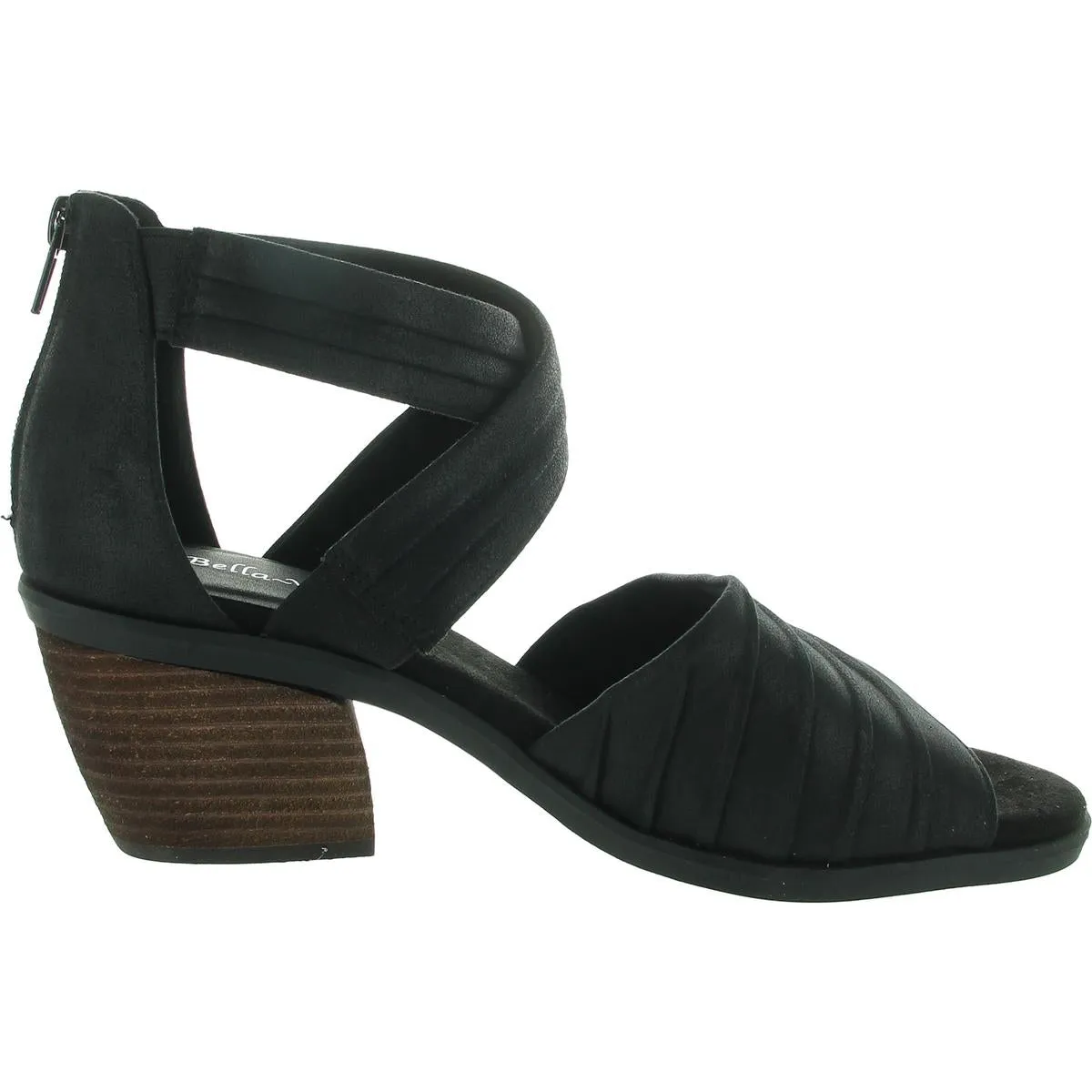 Quinnell Womens Zipper Manmade Block Heel