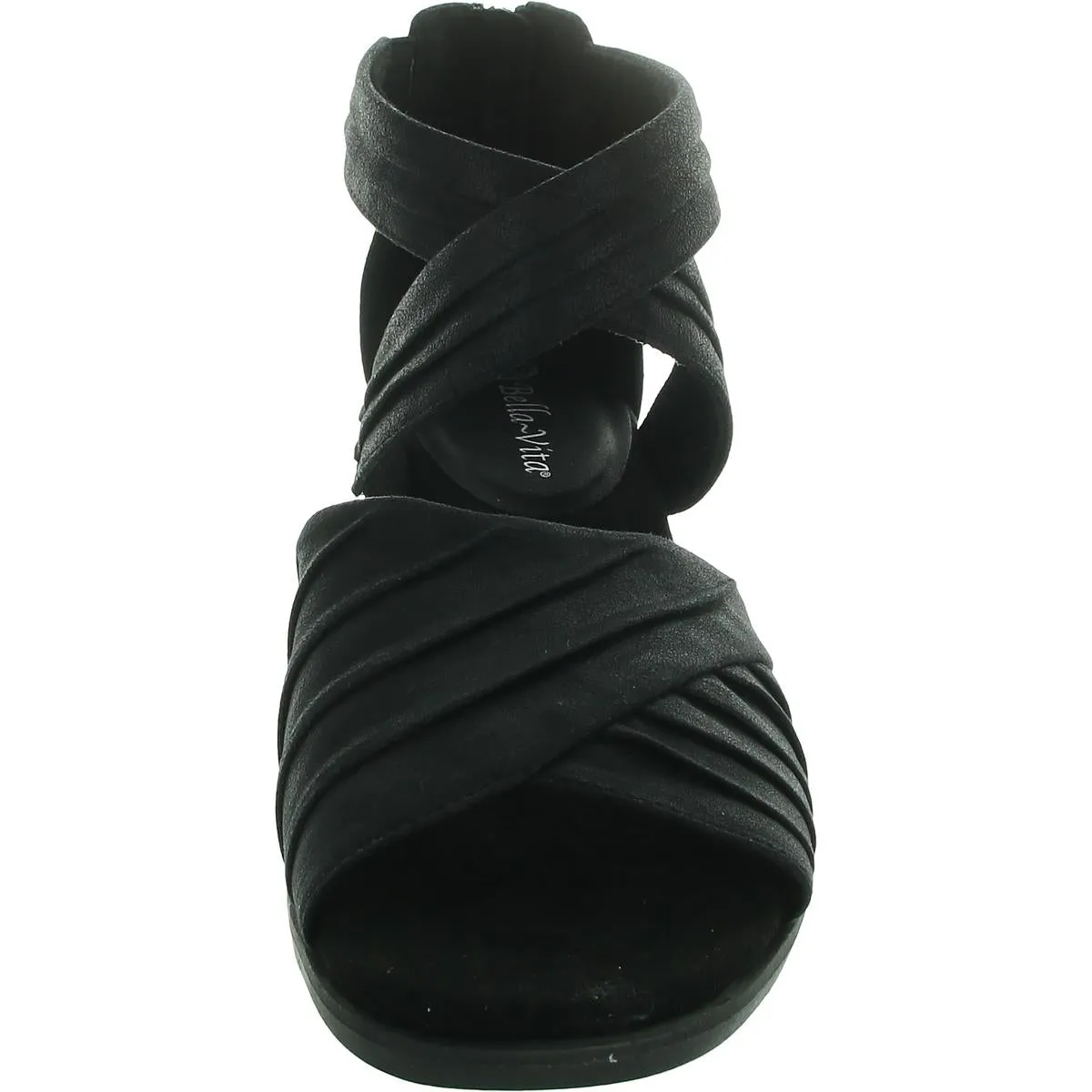 Quinnell Womens Zipper Manmade Block Heel