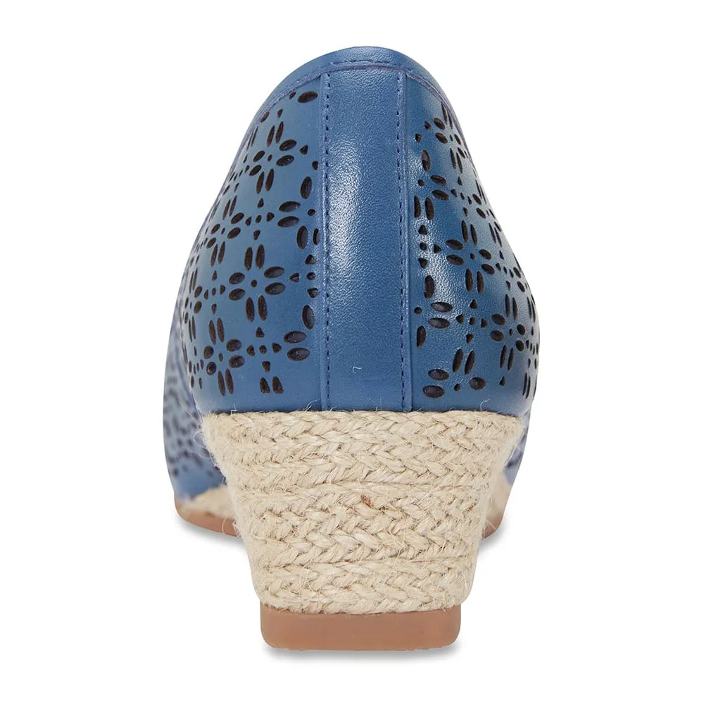 Raine Espadrille in Denim Leather