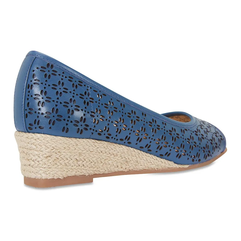 Raine Espadrille in Denim Leather