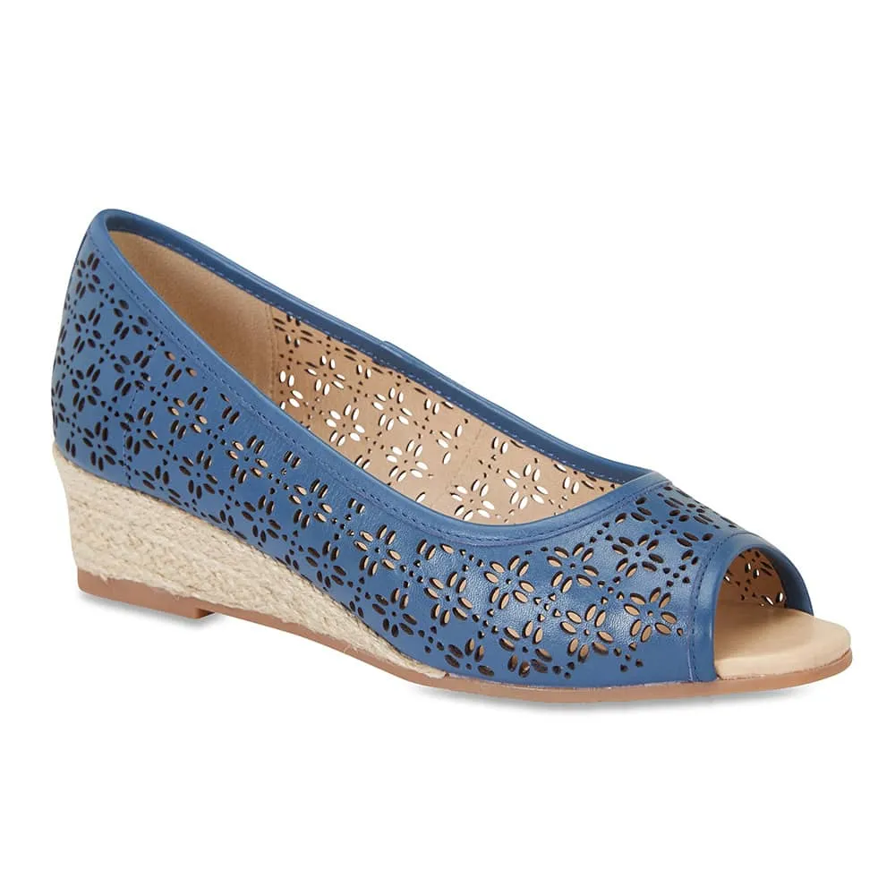 Raine Espadrille in Denim Leather