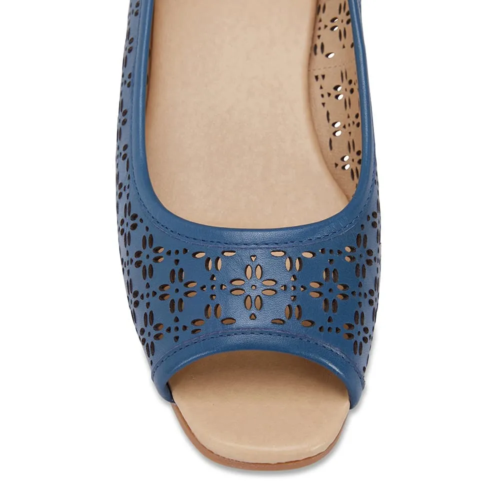Raine Espadrille in Denim Leather