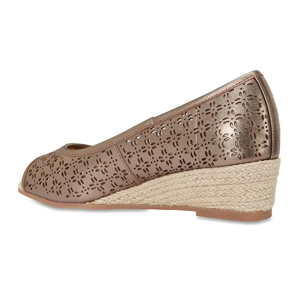 Raine Espadrille in Pewter Leather