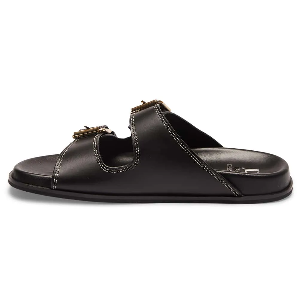 Rascal Slide in Black Leather