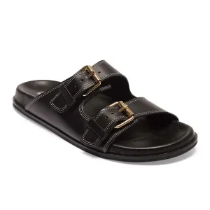 Rascal Slide in Black Leather