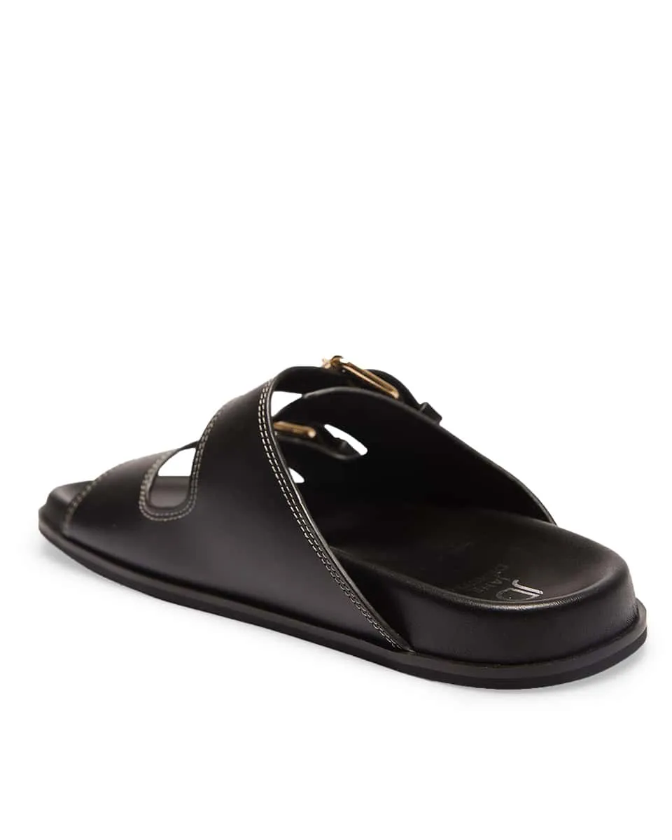 Rascal Slide in Black Leather