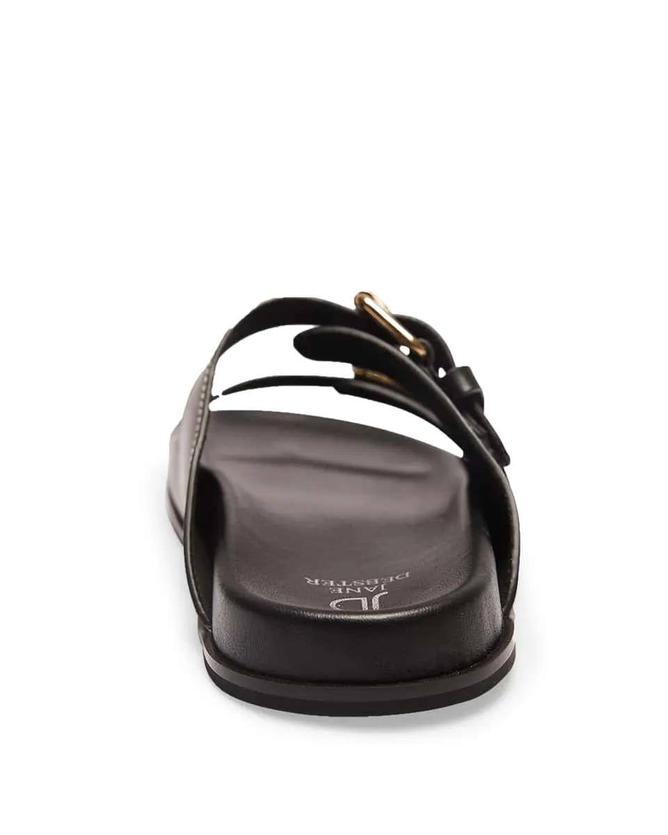 Rascal Slide in Black Leather