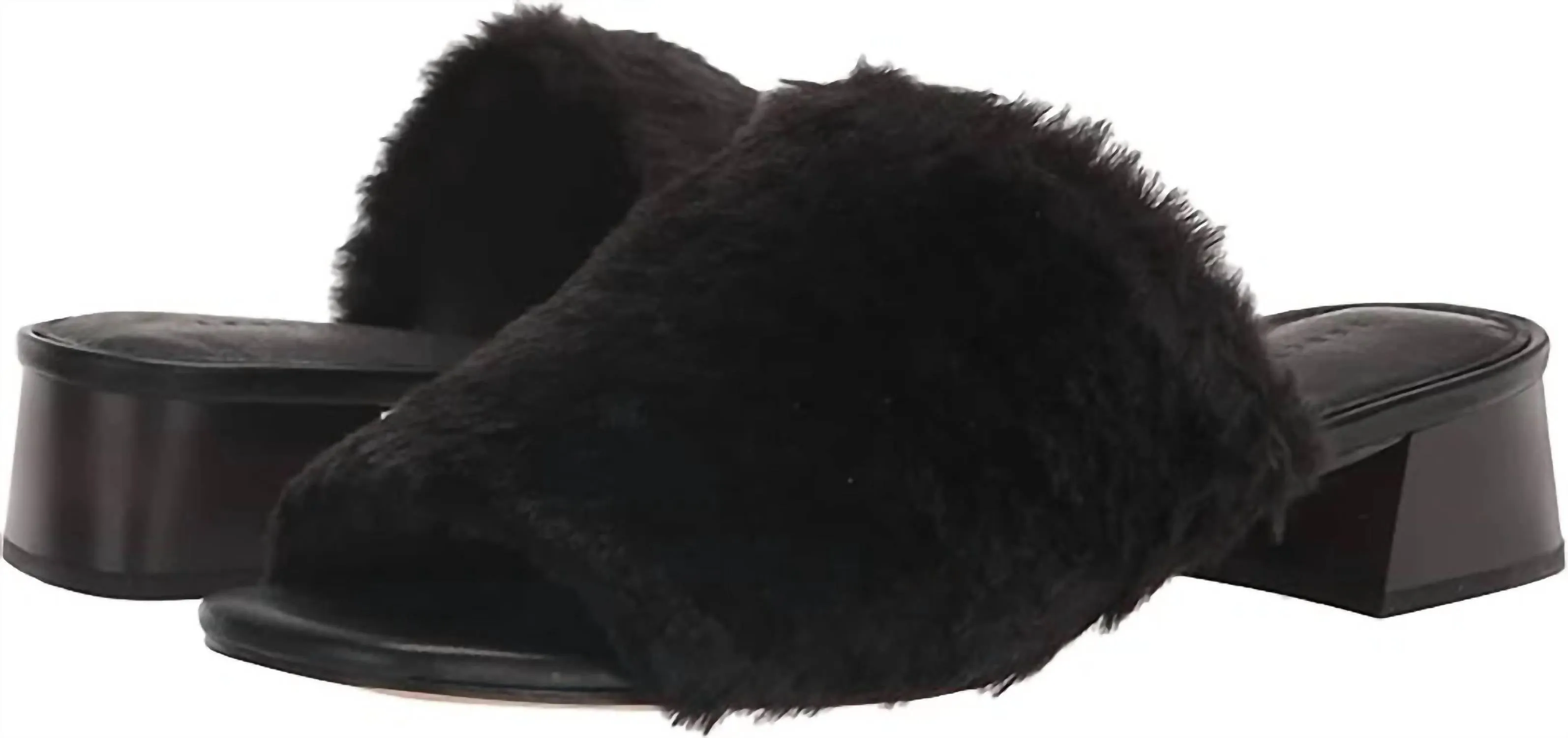 Rascal Slip On Heeled Sandal In Black