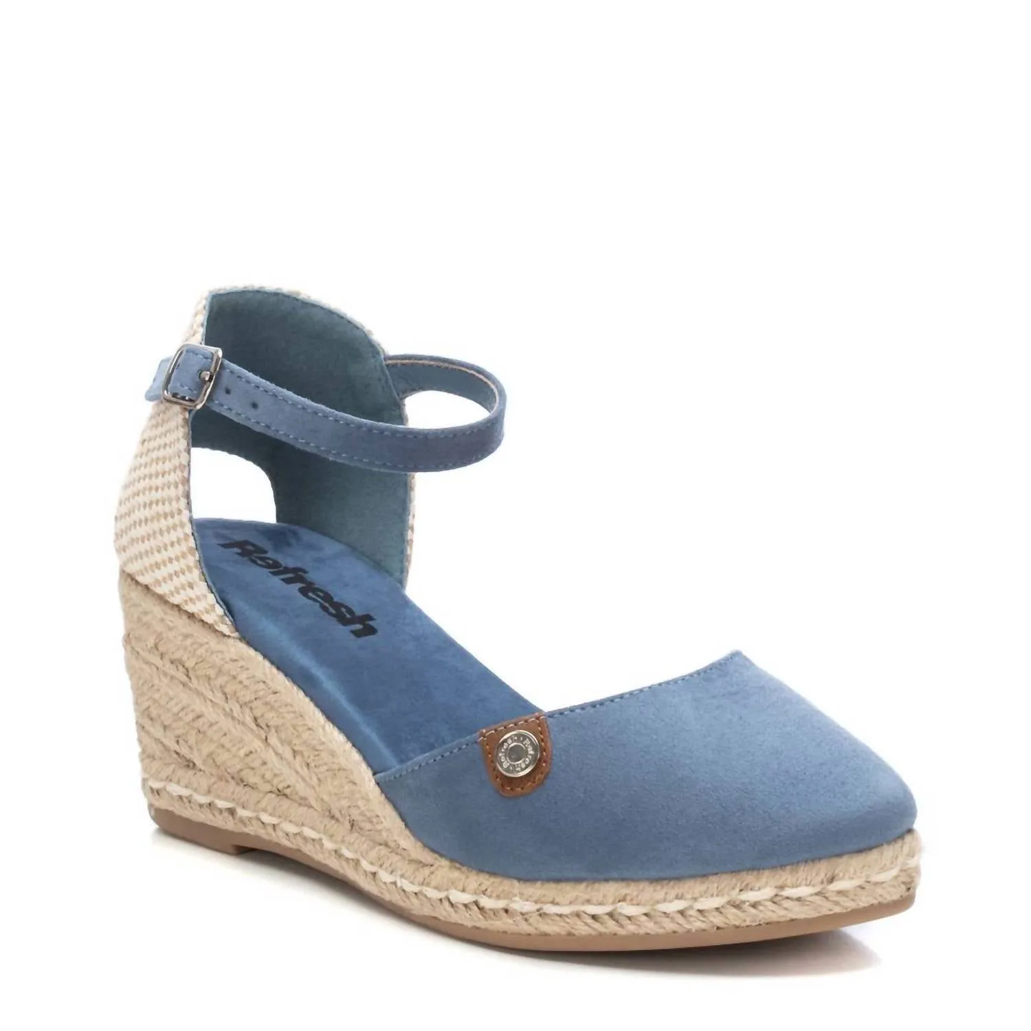 Refresh Women's Wedge Espadrille Sandals In Jeans