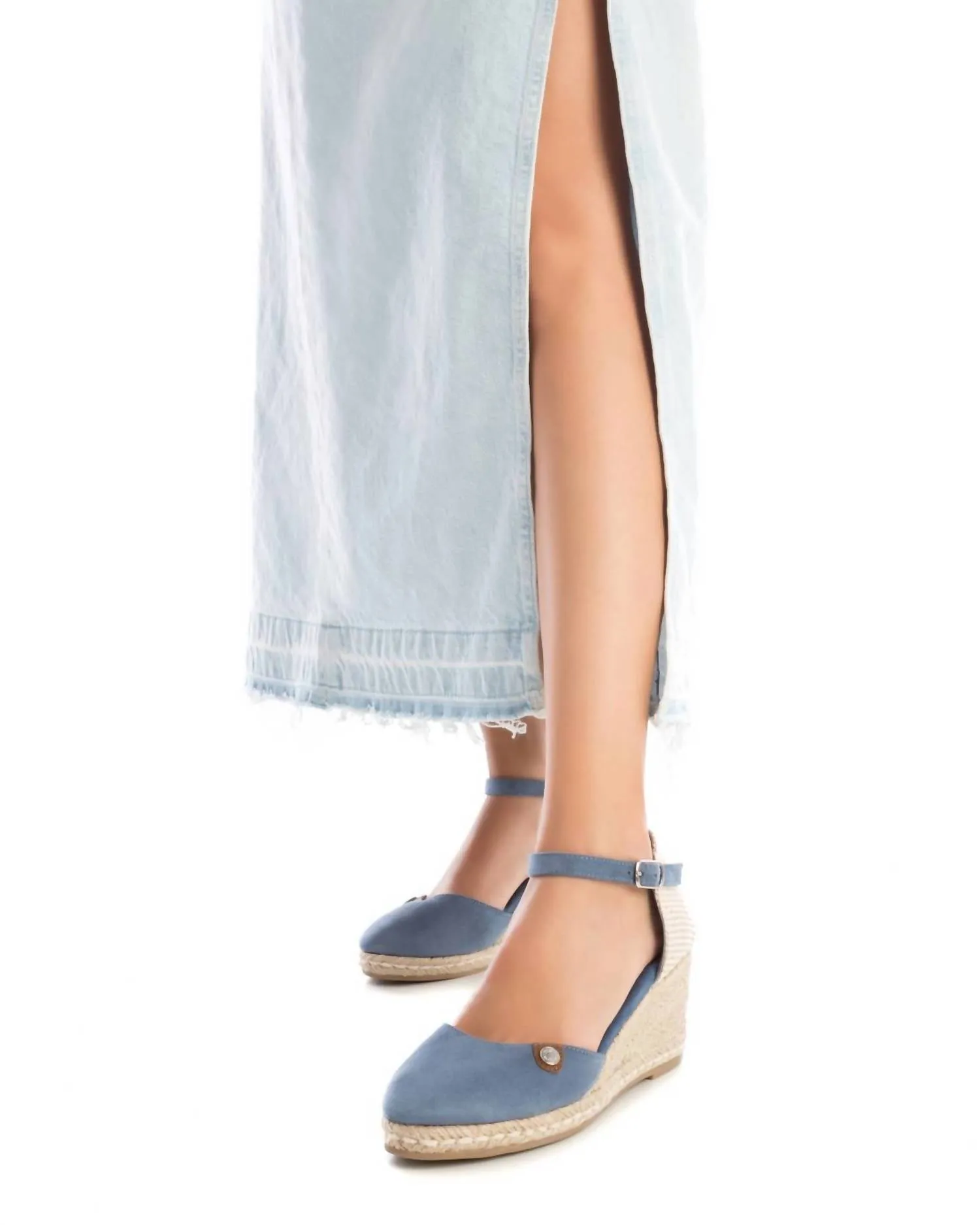 Refresh Women's Wedge Espadrille Sandals In Jeans