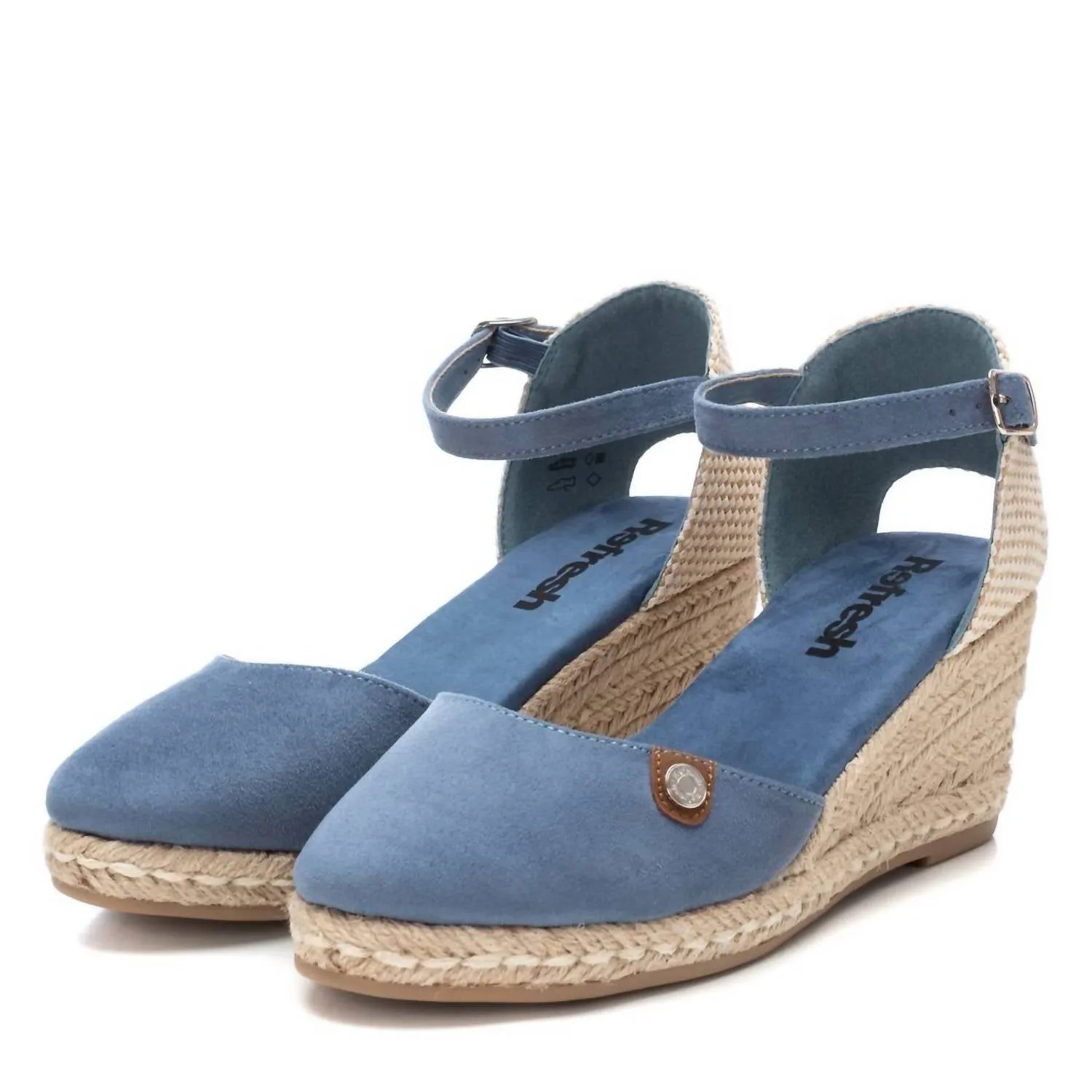 Refresh Women's Wedge Espadrille Sandals In Jeans