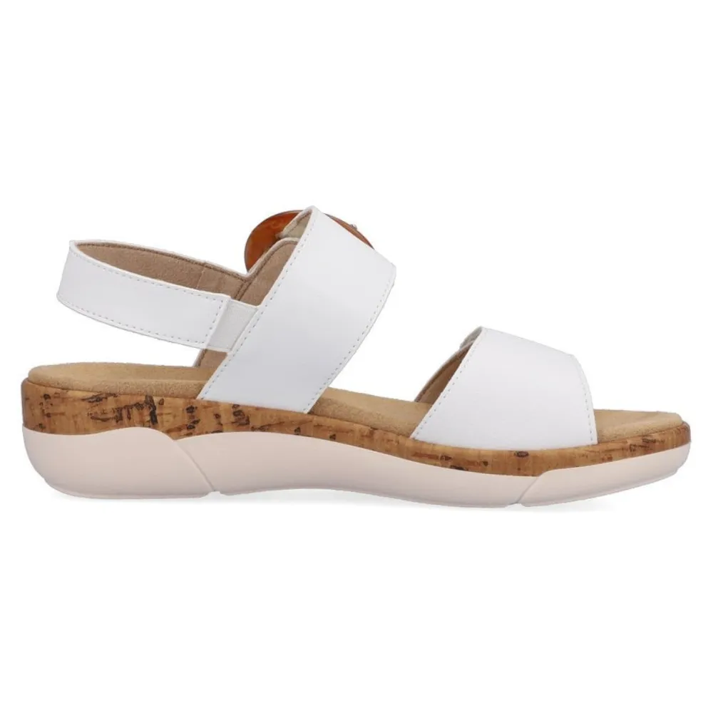 Remonte Jocelyn 53 White Leather Sandal (Women's)