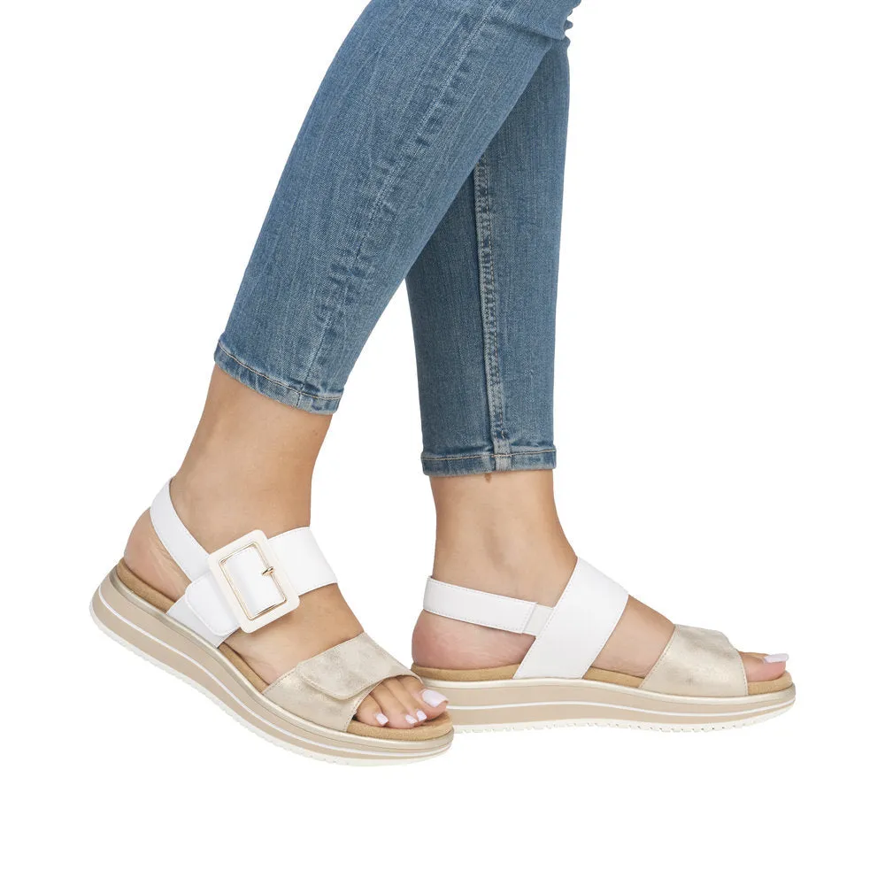 Remonte Jocelyn D1J53 White Leather Sandal (Women's)