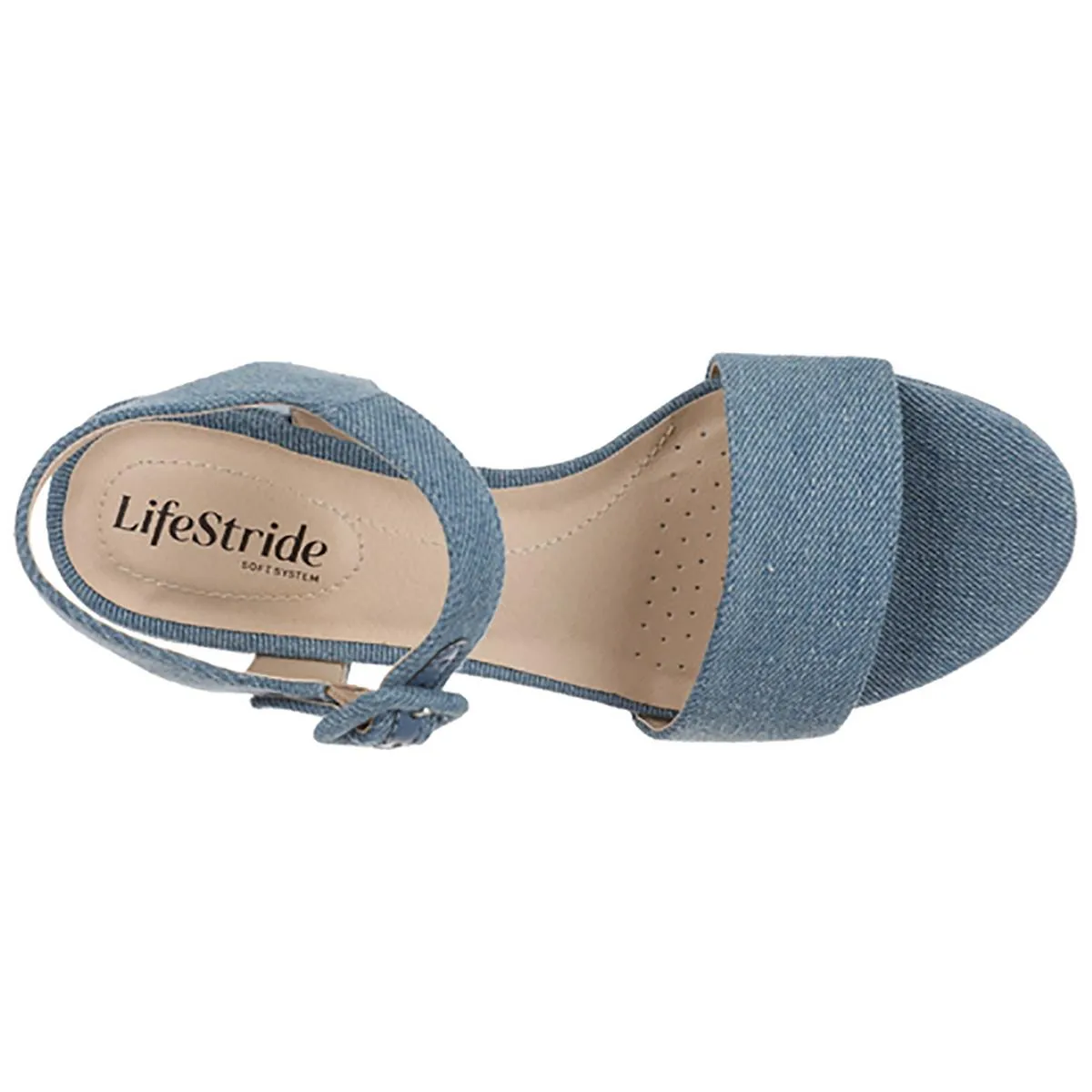 RHYTHMN Womens Metallic Ankle strap Block Heel