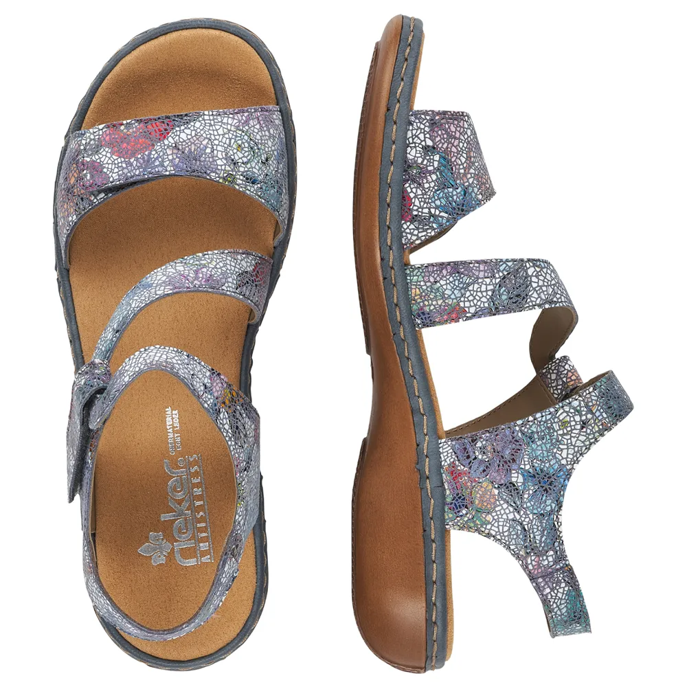 Rieker Regina C7 Adria Multi Leather Sandal (Women's)